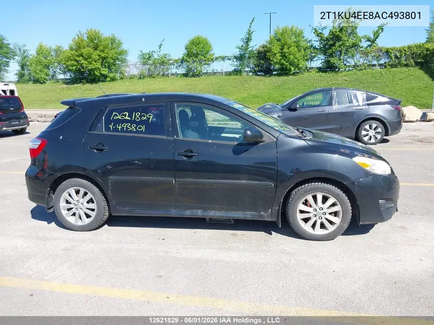 2010 Toyota Matrix VIN: 2T1KU4EE8AC493801 Lot: 12621829