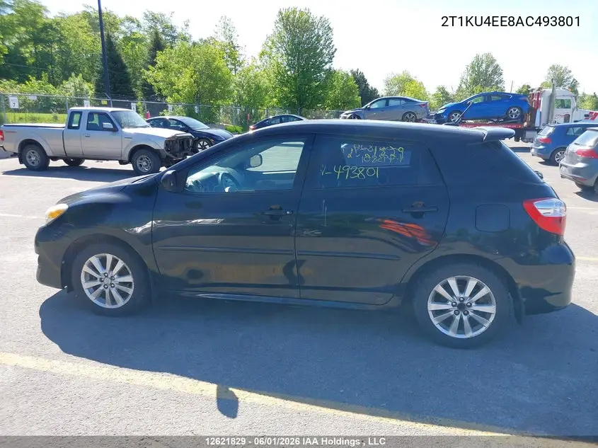 2010 Toyota Matrix VIN: 2T1KU4EE8AC493801 Lot: 12621829