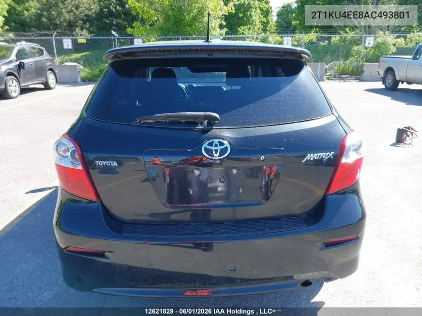 2010 Toyota Matrix VIN: 2T1KU4EE8AC493801 Lot: 12621829