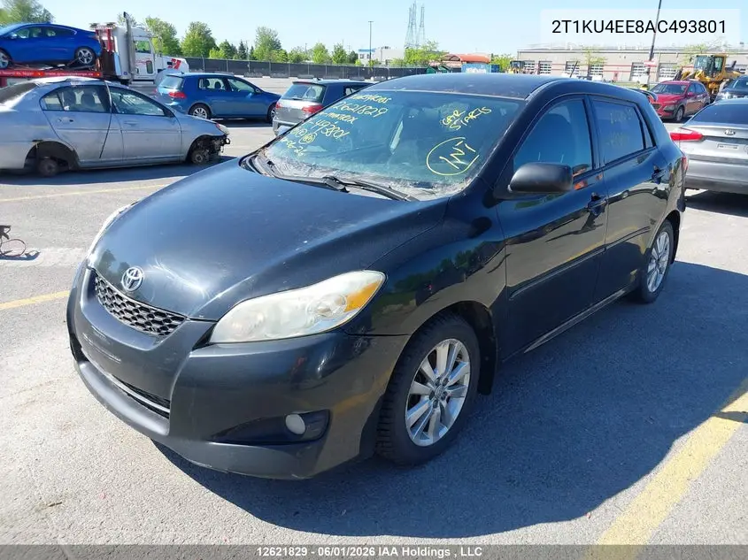 2010 Toyota Matrix VIN: 2T1KU4EE8AC493801 Lot: 12621829