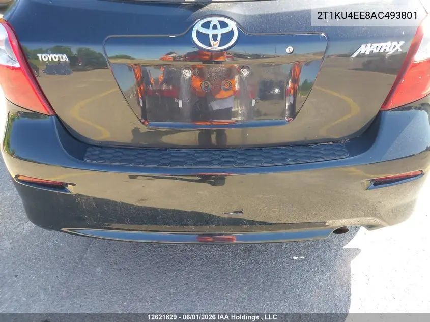 2010 Toyota Matrix VIN: 2T1KU4EE8AC493801 Lot: 12621829