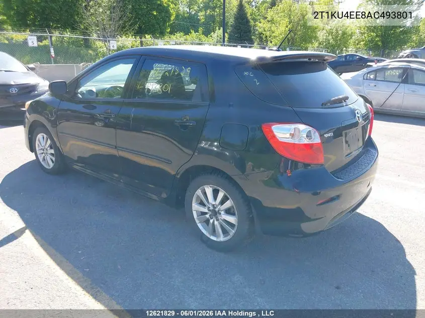 2010 Toyota Matrix VIN: 2T1KU4EE8AC493801 Lot: 12621829