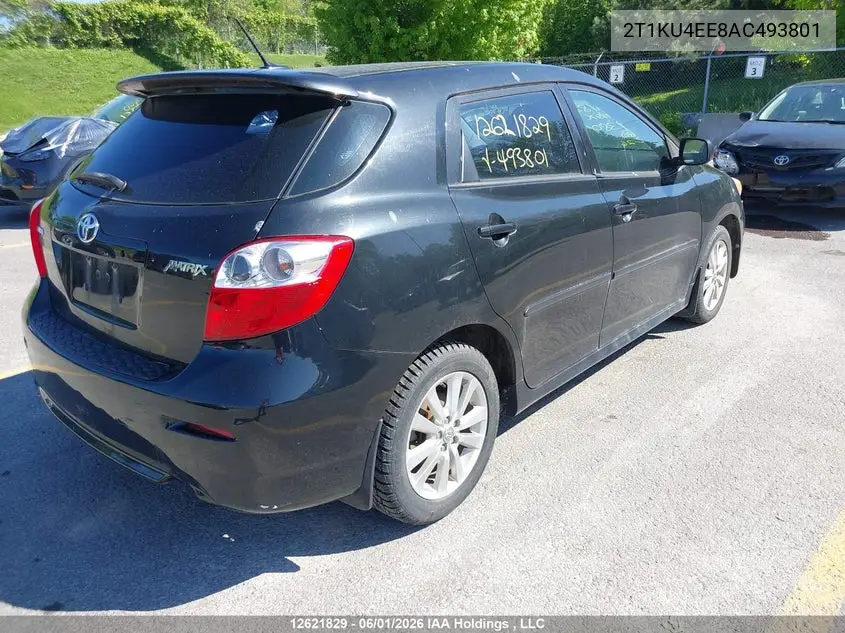 2010 Toyota Matrix VIN: 2T1KU4EE8AC493801 Lot: 12621829