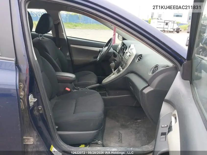2010 Toyota Corolla Matrix VIN: 2T1KU4EE0AC211831 Lot: 12622072