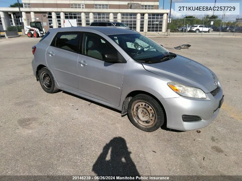 2010 Toyota Matrix VIN: 2T1KU4EE8AC257729 Lot: 20146239