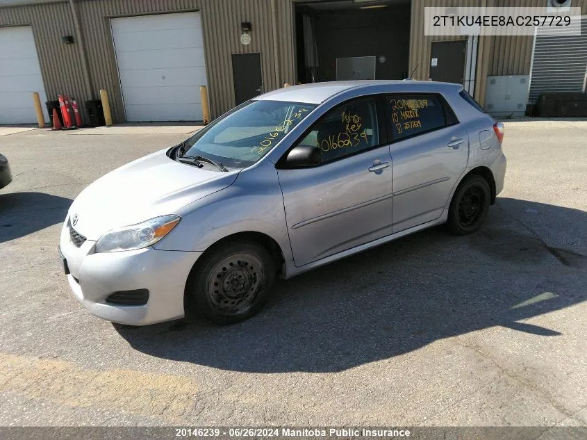 2010 Toyota Matrix VIN: 2T1KU4EE8AC257729 Lot: 20146239