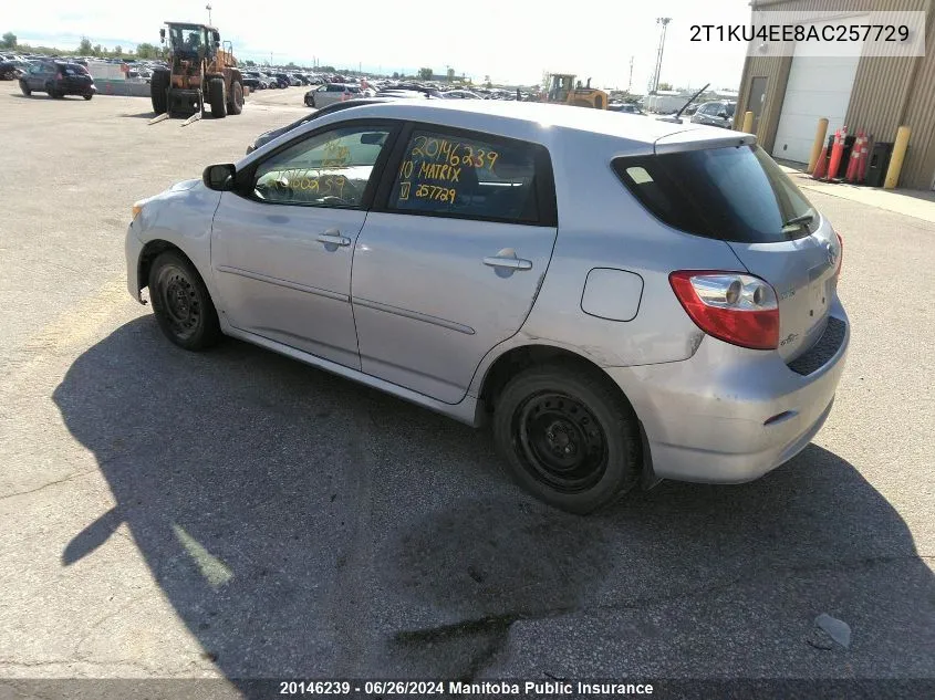 2T1KU4EE8AC257729 2010 Toyota Matrix