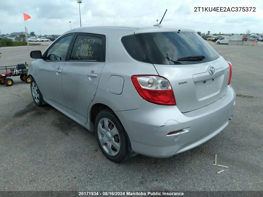 2T1KU4EE2AC375372 2010 Toyota Matrix