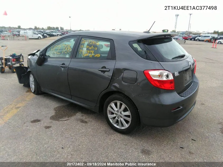 2T1KU4EE1AC377498 2010 Toyota Matrix