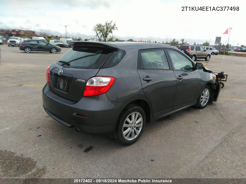 2T1KU4EE1AC377498 2010 Toyota Matrix