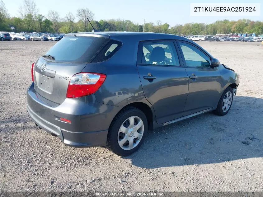 2T1KU4EE9AC251924 2010 Toyota Matrix