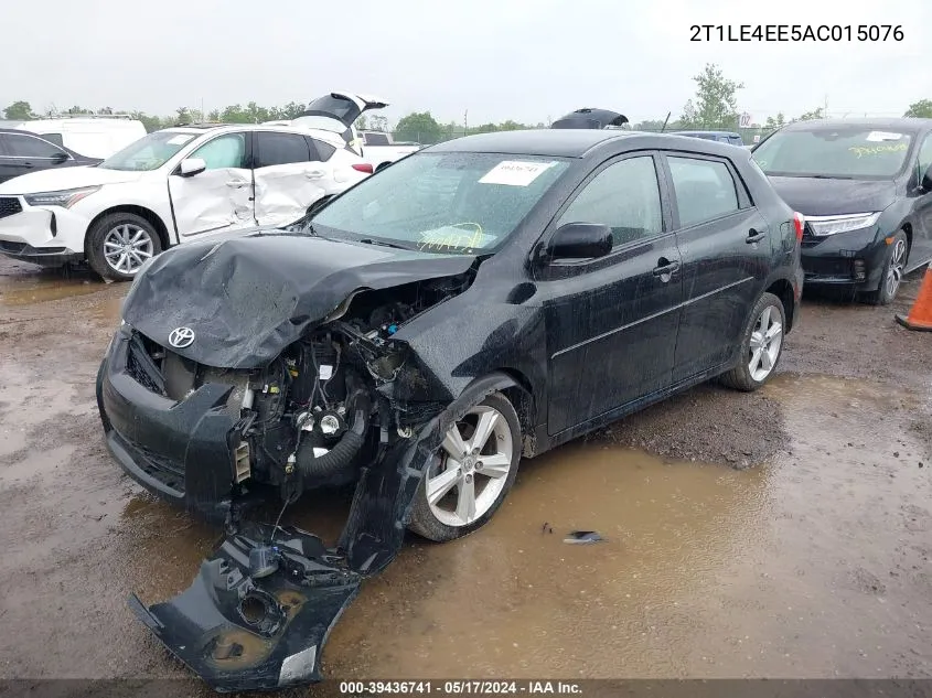 2010 Toyota Matrix S VIN: 2T1LE4EE5AC015076 Lot: 39436741