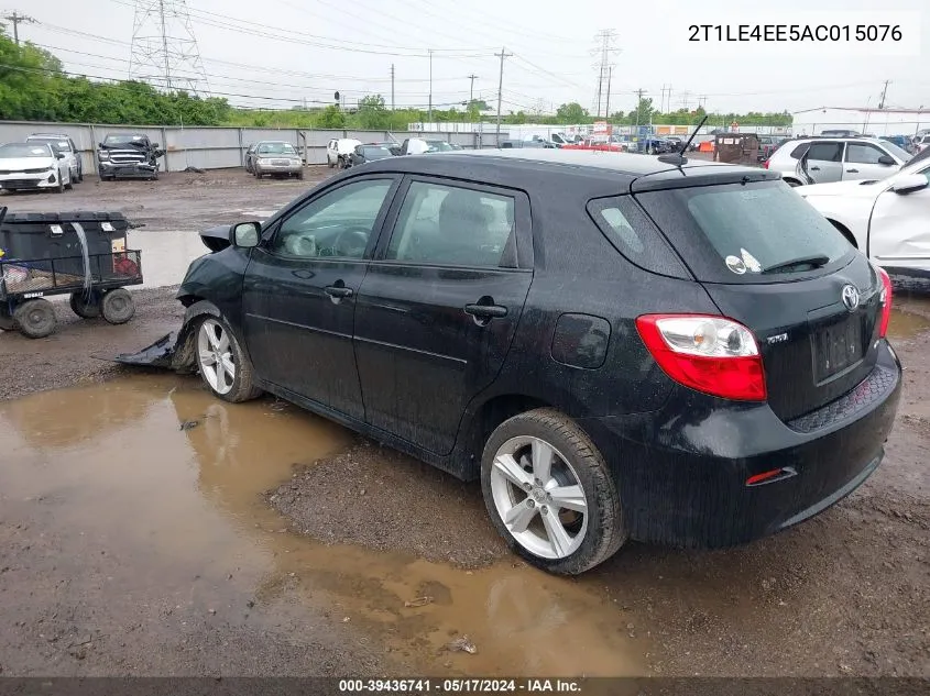 2010 Toyota Matrix S VIN: 2T1LE4EE5AC015076 Lot: 39436741