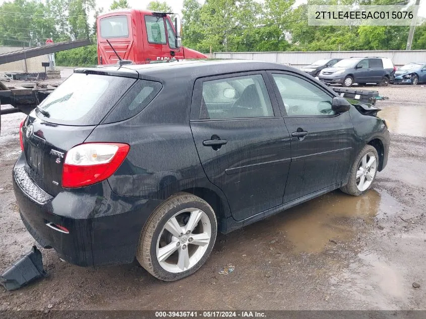 2010 Toyota Matrix S VIN: 2T1LE4EE5AC015076 Lot: 39436741