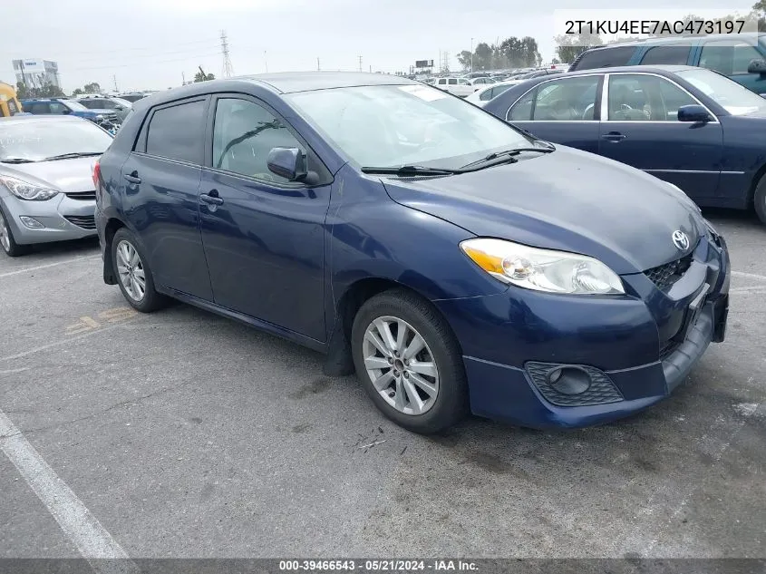 2010 Toyota Matrix VIN: 2T1KU4EE7AC473197 Lot: 39466543