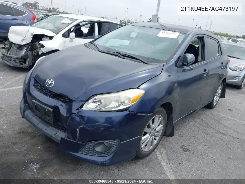 2010 Toyota Matrix VIN: 2T1KU4EE7AC473197 Lot: 39466543