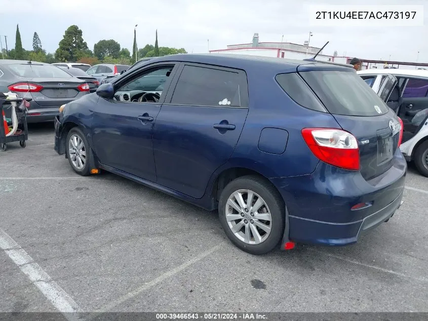 2010 Toyota Matrix VIN: 2T1KU4EE7AC473197 Lot: 39466543