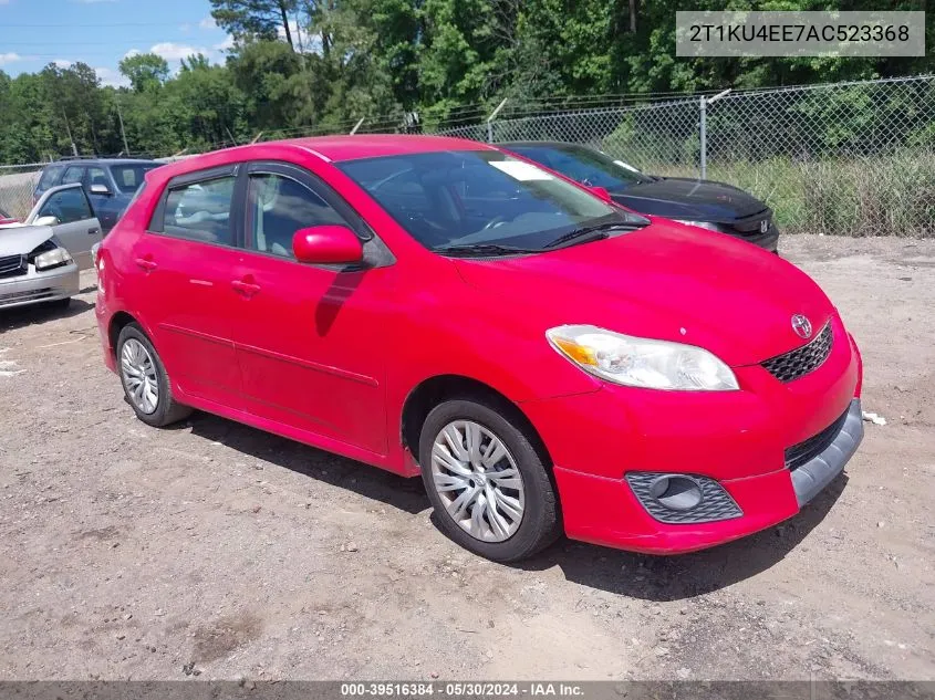 2010 Toyota Matrix VIN: 2T1KU4EE7AC523368 Lot: 39516384