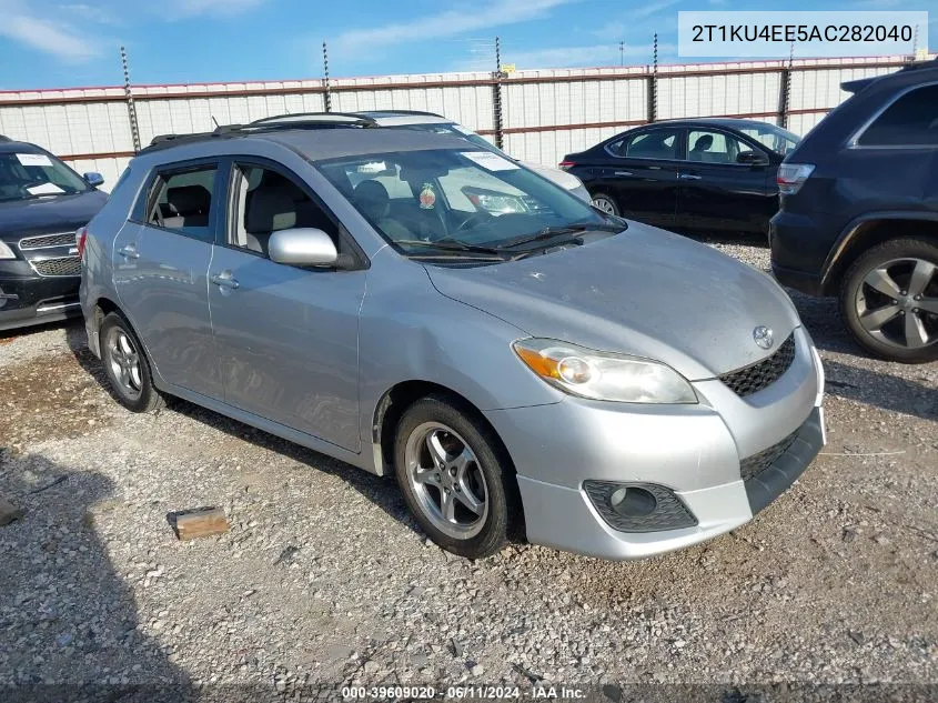 2010 Toyota Matrix VIN: 2T1KU4EE5AC282040 Lot: 39609020