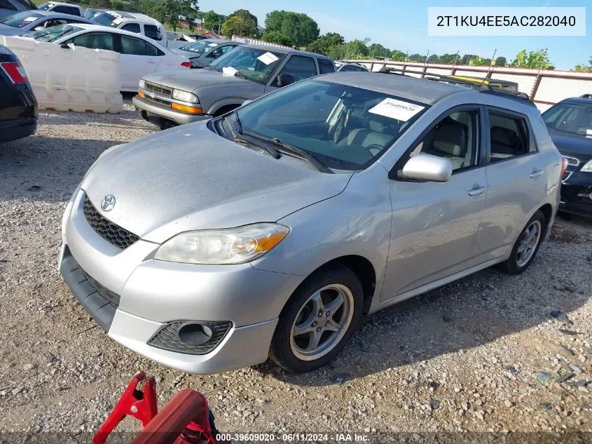 2010 Toyota Matrix VIN: 2T1KU4EE5AC282040 Lot: 39609020