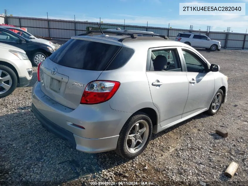 2010 Toyota Matrix VIN: 2T1KU4EE5AC282040 Lot: 39609020