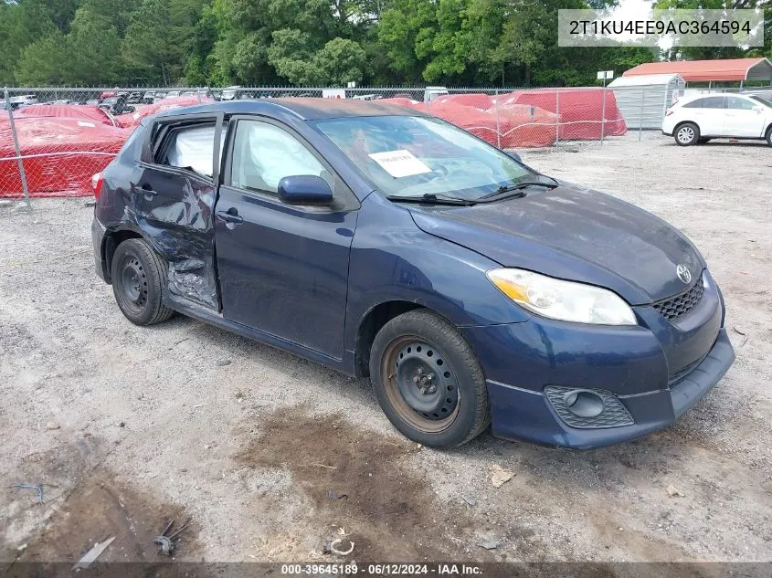 2010 Toyota Matrix VIN: 2T1KU4EE9AC364594 Lot: 39645189