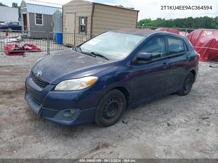 2010 Toyota Matrix VIN: 2T1KU4EE9AC364594 Lot: 39645189