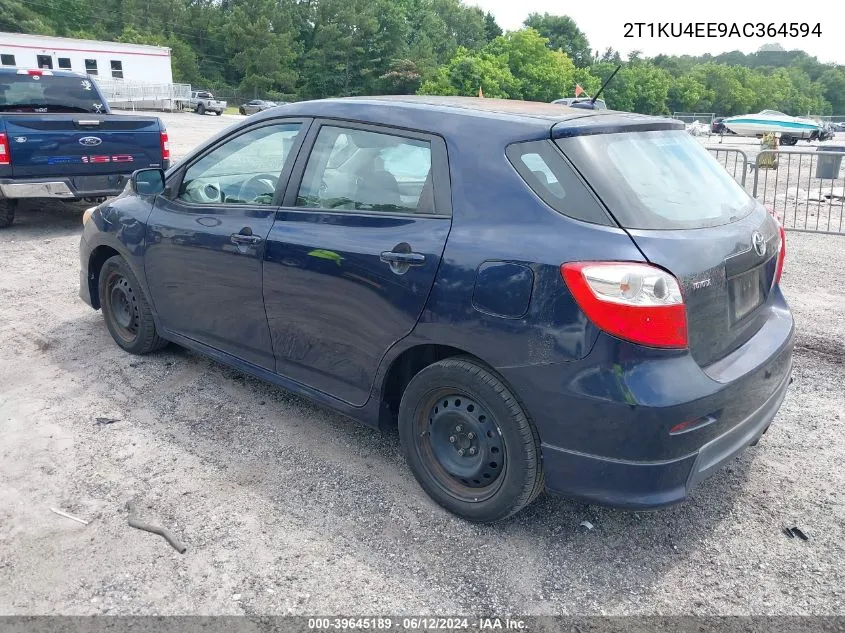 2010 Toyota Matrix VIN: 2T1KU4EE9AC364594 Lot: 39645189