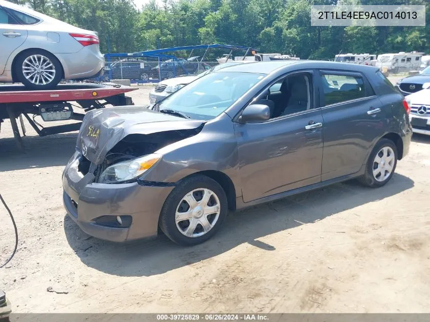 2010 Toyota Matrix S VIN: 2T1LE4EE9AC014013 Lot: 39725829