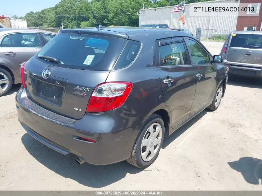 2010 Toyota Matrix S VIN: 2T1LE4EE9AC014013 Lot: 39725829