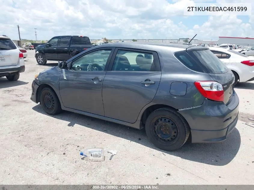 2010 Toyota Matrix VIN: 2T1KU4EE0AC461599 Lot: 39730902