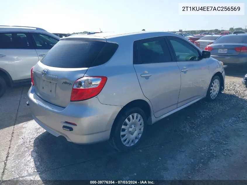 2010 Toyota Matrix VIN: 2T1KU4EE7AC256569 Lot: 39776354