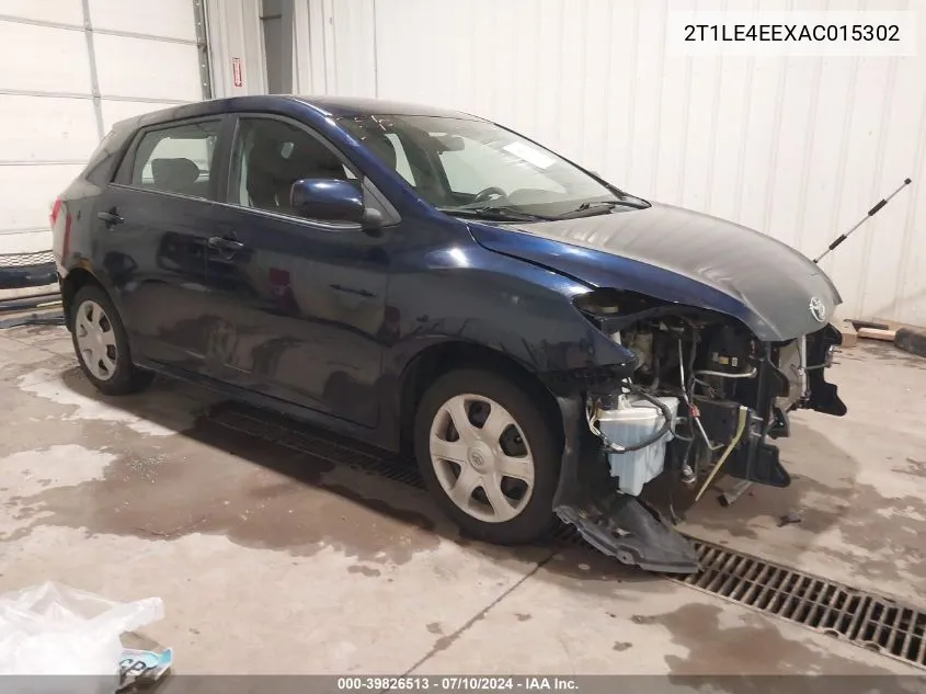 2T1LE4EEXAC015302 2010 Toyota Matrix S