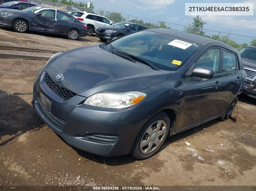 2010 Toyota Matrix VIN: 2T1KU4EE6AC388335 Lot: 39854296