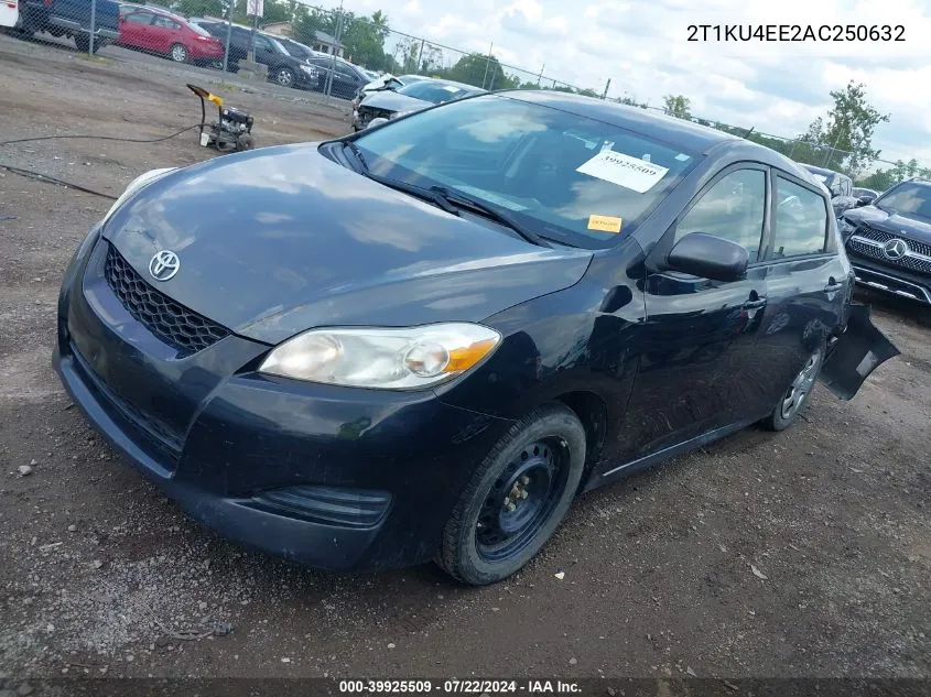 2010 Toyota Matrix VIN: 2T1KU4EE2AC250632 Lot: 39925509