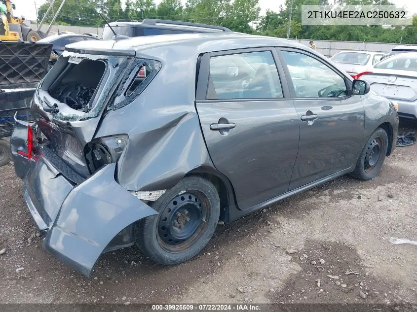 2010 Toyota Matrix VIN: 2T1KU4EE2AC250632 Lot: 39925509