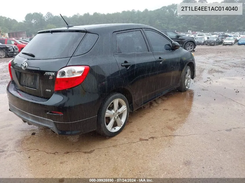 2T1LE4EE1AC014040 2010 Toyota Matrix S