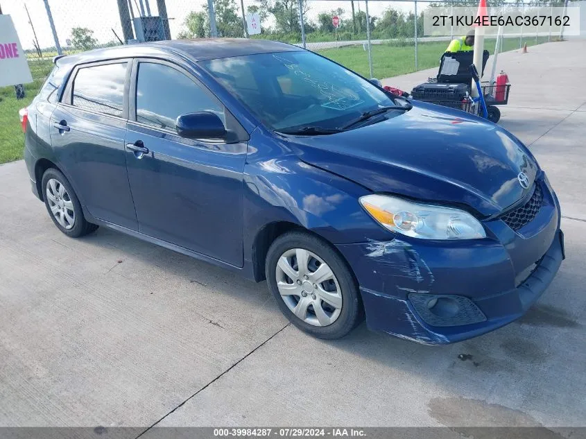 2010 Toyota Matrix VIN: 2T1KU4EE6AC367162 Lot: 39984287