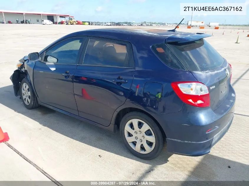 2010 Toyota Matrix VIN: 2T1KU4EE6AC367162 Lot: 39984287