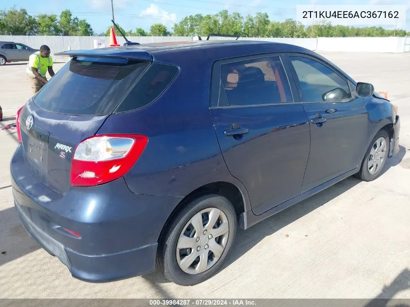 2010 Toyota Matrix VIN: 2T1KU4EE6AC367162 Lot: 39984287