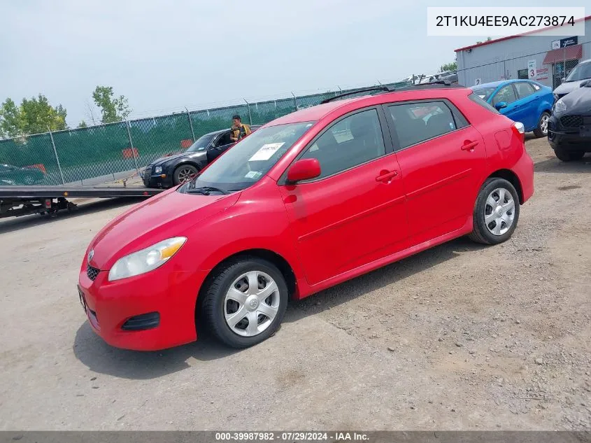 2010 Toyota Matrix VIN: 2T1KU4EE9AC273874 Lot: 39987982