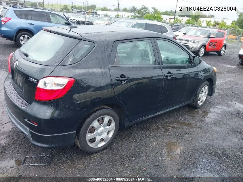 2010 Toyota Matrix VIN: 2T1KU4EE2AC328004 Lot: 40032504