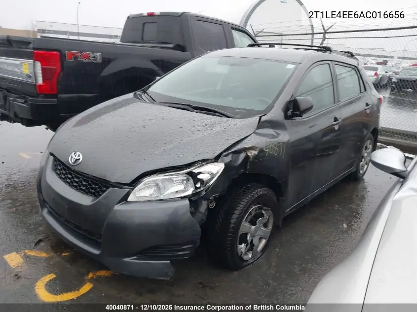 2T1LE4EE6AC016656 2010 Toyota Corolla Matrix S