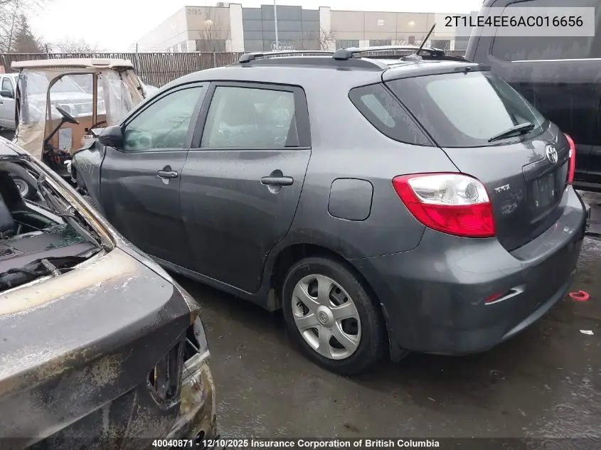 2T1LE4EE6AC016656 2010 Toyota Corolla Matrix S