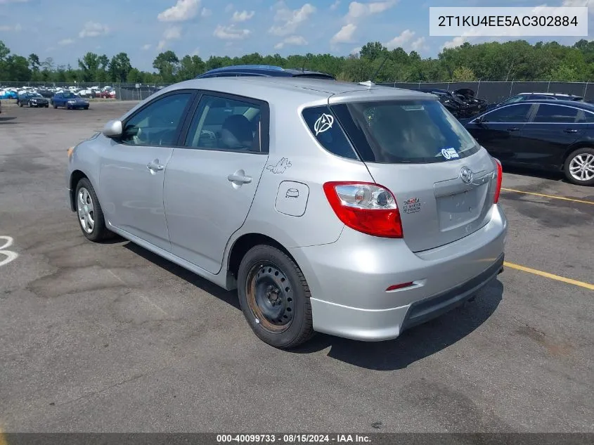 2010 Toyota Matrix VIN: 2T1KU4EE5AC302884 Lot: 40099733