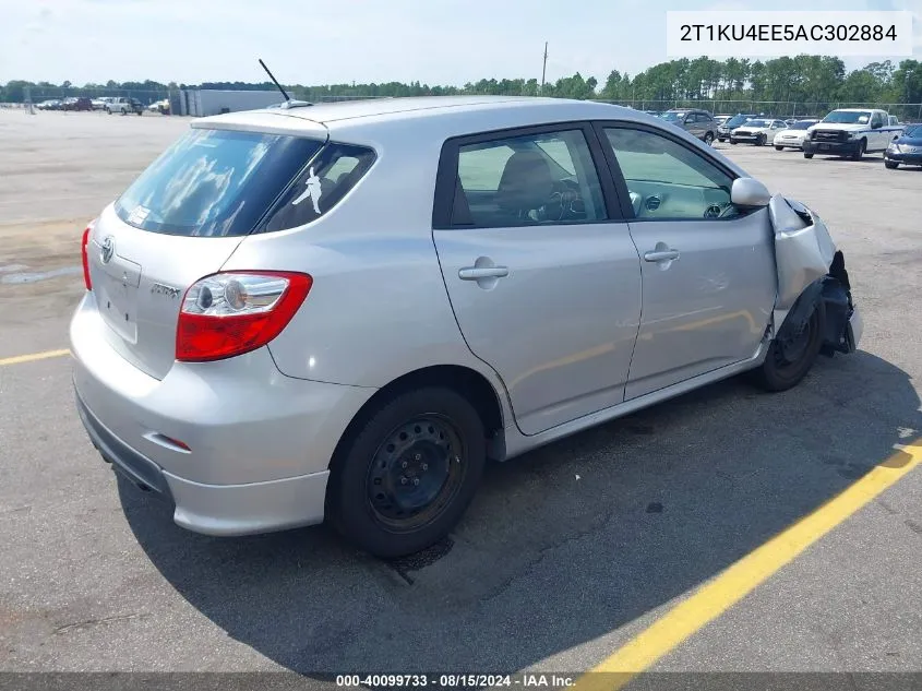 2010 Toyota Matrix VIN: 2T1KU4EE5AC302884 Lot: 40099733