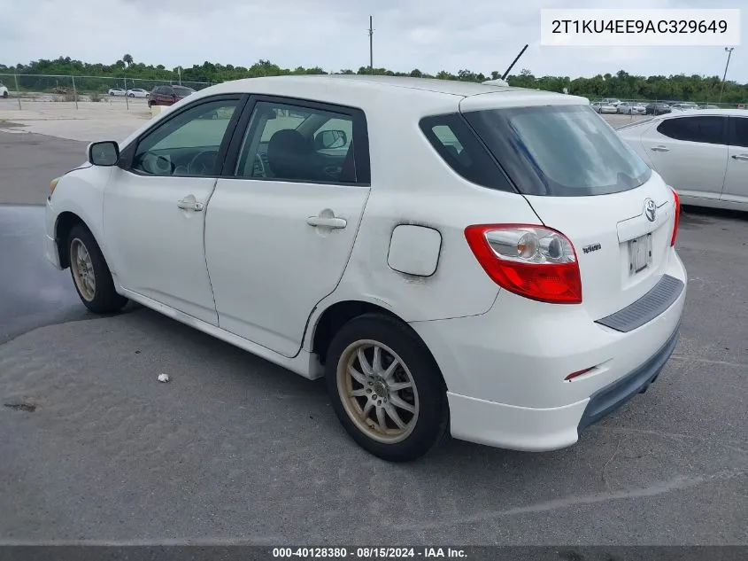 2010 Toyota Matrix VIN: 2T1KU4EE9AC329649 Lot: 40128380