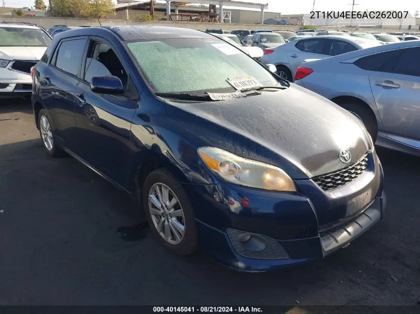 2010 Toyota Matrix VIN: 2T1KU4EE6AC262007 Lot: 40145041