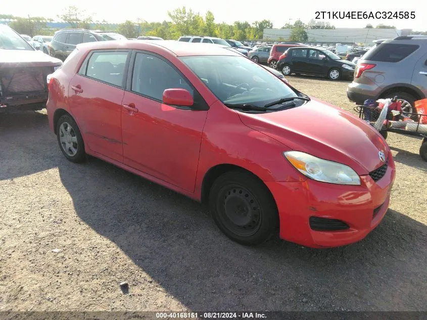 2010 Toyota Matrix VIN: 2T1KU4EE6AC324585 Lot: 40168151