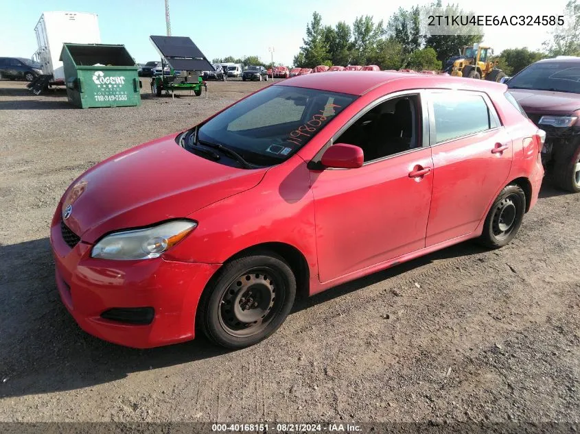 2010 Toyota Matrix VIN: 2T1KU4EE6AC324585 Lot: 40168151